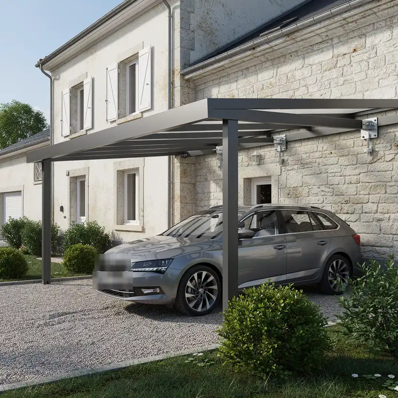 Carport adossé sur mesure dans la Loire