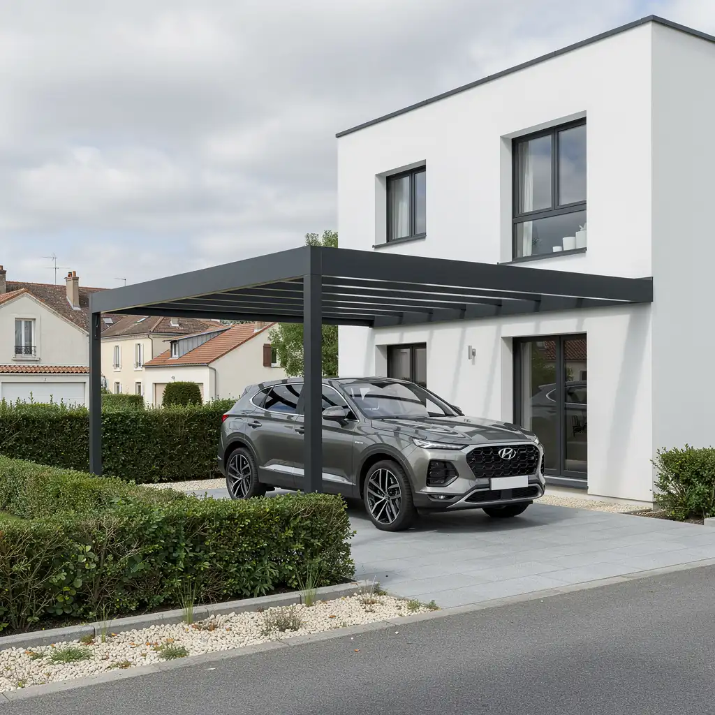 Carport aluminium sur mesure dans la Loire