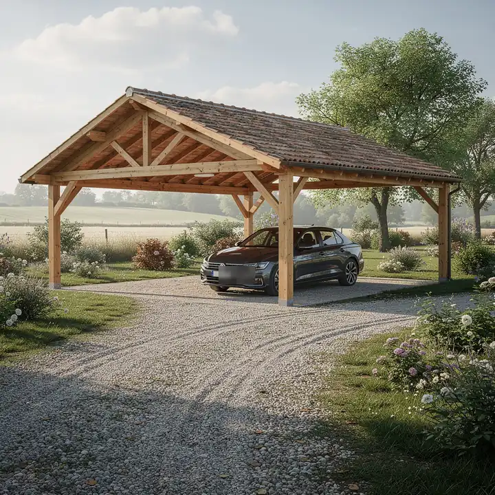 Carport autoporté sur mesure dans la Loire